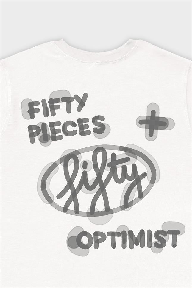 Fifty Pieces-Beyaz Loose Fit Sırt Baskılı T-Shirt-T-Shirts-10-roqelvaxirum.shop