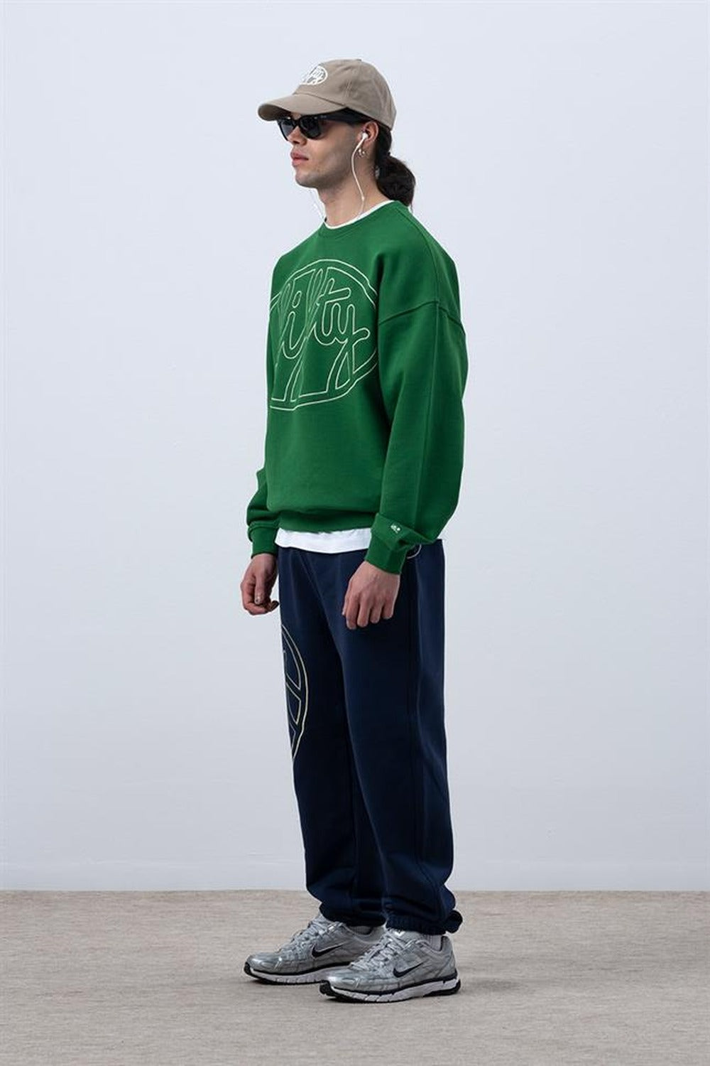 Fifty Pieces-Canlı Yeşil Core Oversize Sweatshirt-Sweatshirts & Hoodies-5-roqelvaxirum.shop