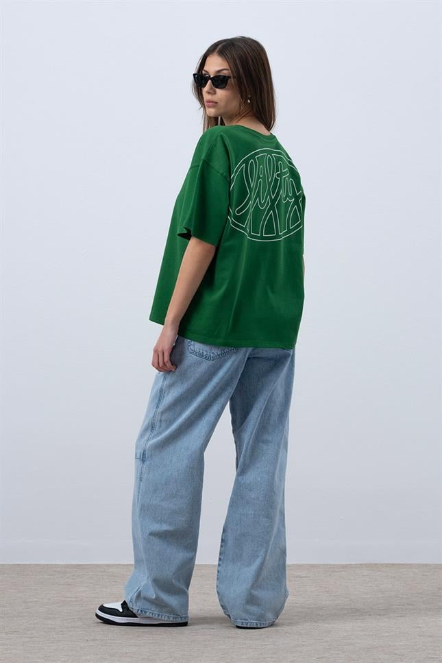 Fifty Pieces-Canlı Yeşil Core Oversize T-Shirt-T-Shirts-6-roqelvaxirum.shop