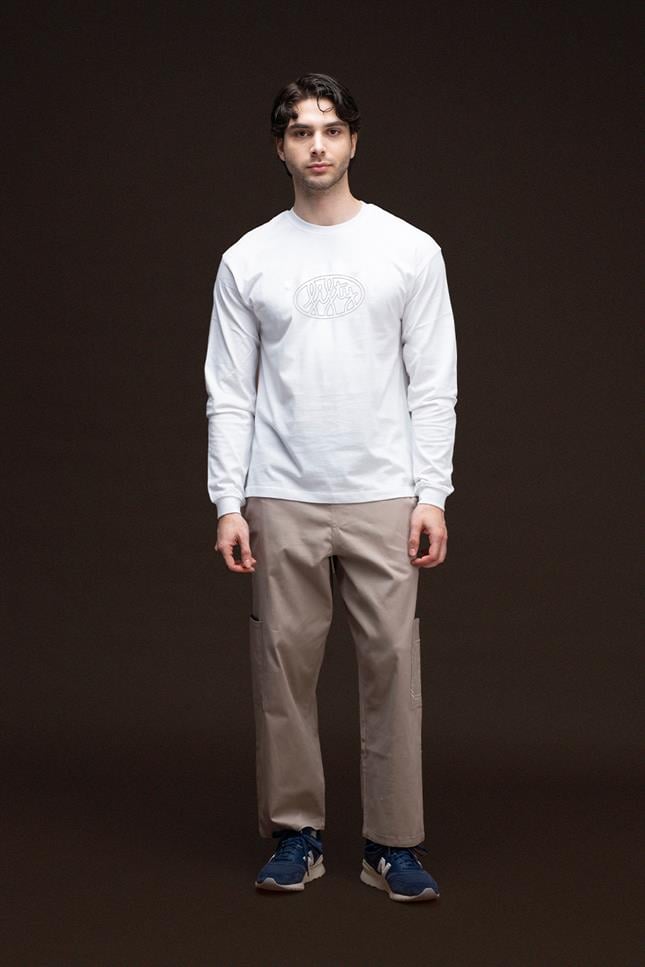 Fifty Pieces-Erkek Beyaz Uzun Kollu T Shirt-T-Shirts-4-roqelvaxirum.shop