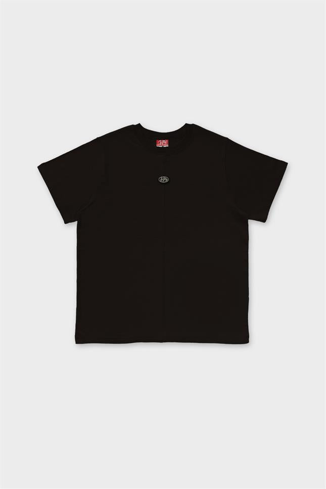Fifty Pieces-Kahverengi Loose Fit Sırt Baskılı T-Shirt-T-Shirts-6-roqelvaxirum.shop