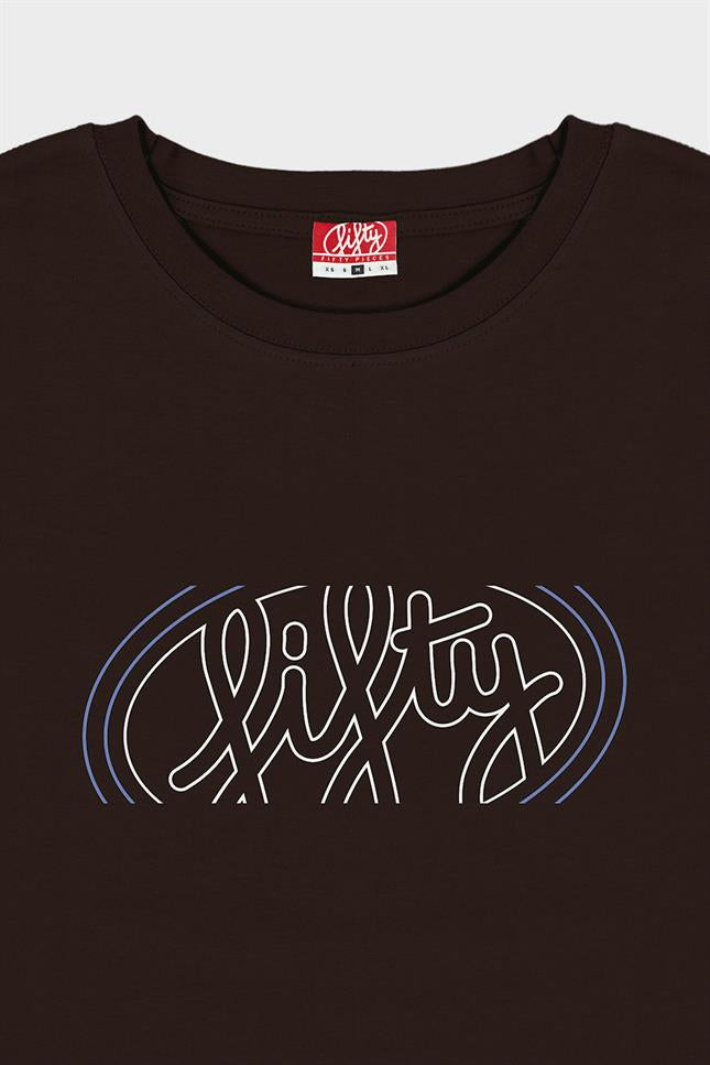 Fifty Pieces-Kahverengi Oversize Sırt Baskılı T-Shirt-T-Shirts-8-roqelvaxirum.shop