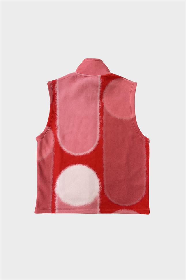 Fifty Pieces-Kırmızı Fermuarlı Polar Yelek-Yelek-7-roqelvaxirum.shop