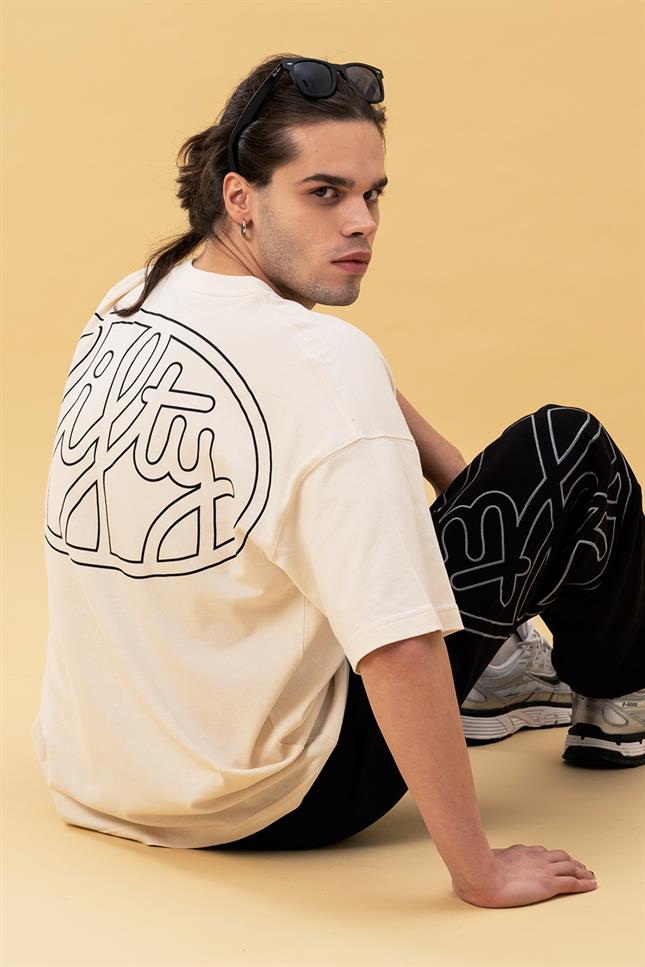 Fifty Pieces-Kum Core Düşük Omuzlu T-Shirt-T-Shirts-2-roqelvaxirum.shop