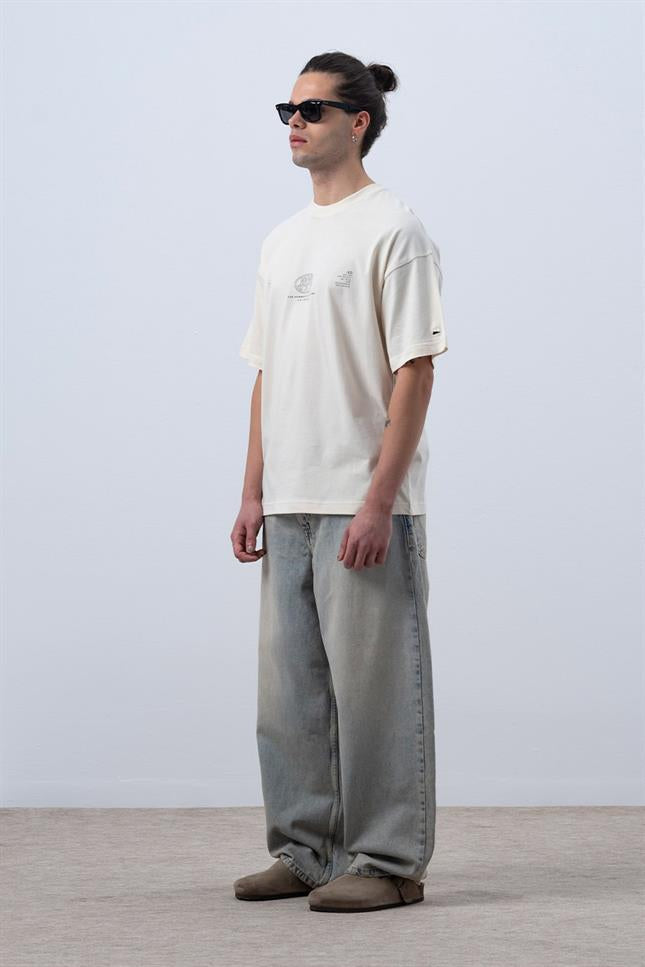 Fifty Pieces-Kum Core Düşük Omuzlu T-Shirt-T-Shirts-5-roqelvaxirum.shop