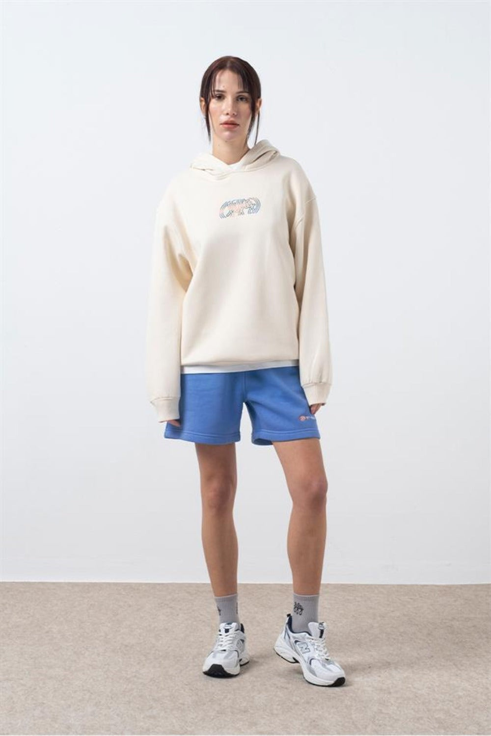Fifty Pieces-Mavi Bermuda Jogger Şort-Şort-1-roqelvaxirum.shop