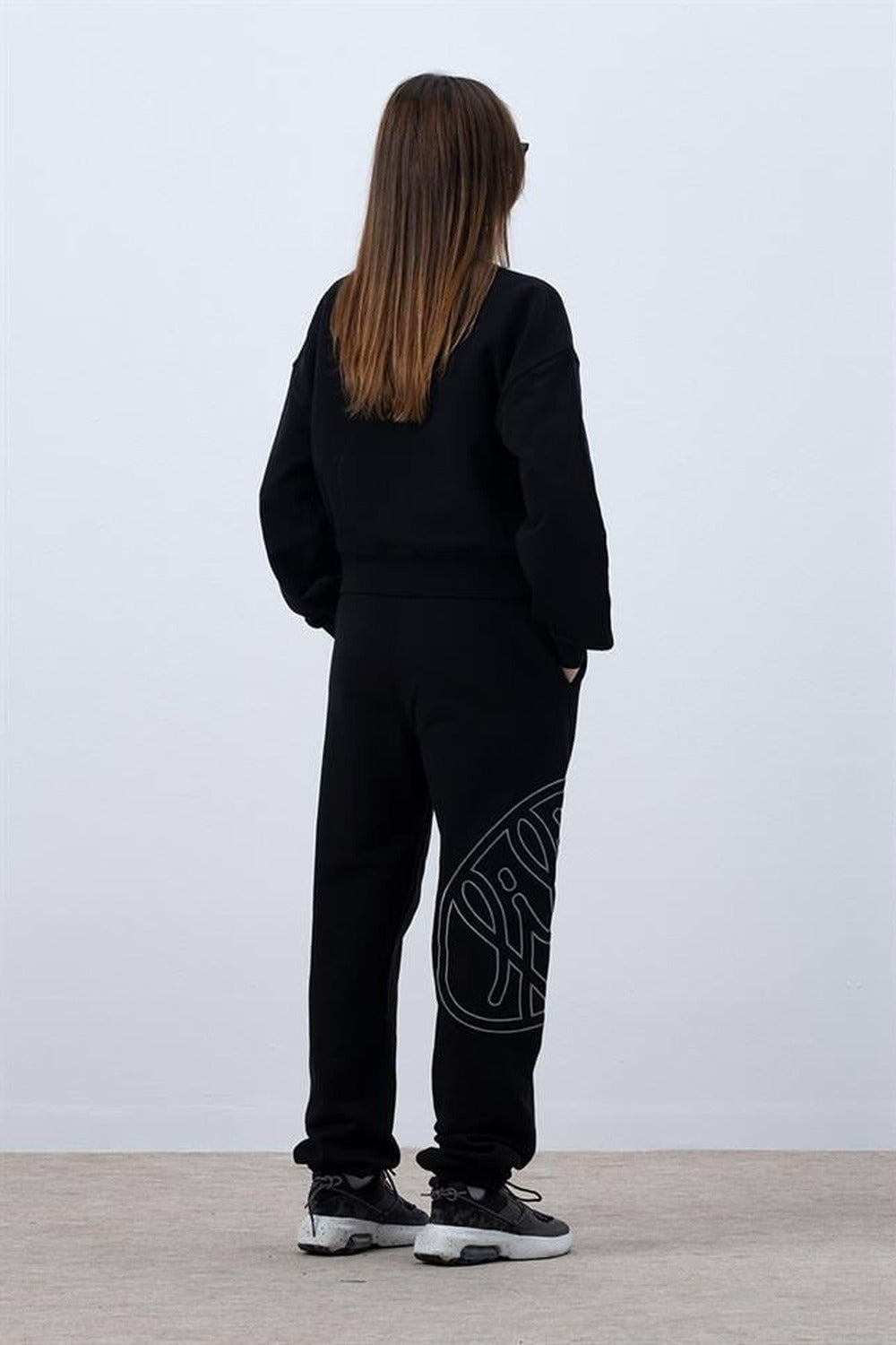Fifty Pieces-Siyah Core Mid Length Sweatshirt-Sweatshirts & Hoodies-6-roqelvaxirum.shop