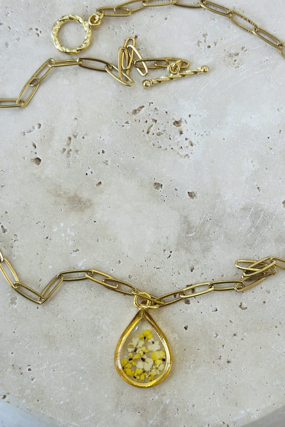 Fiorel Design-Golden Garden Teardrop - Honey-Kolye-3-roqelvaxirum.shop