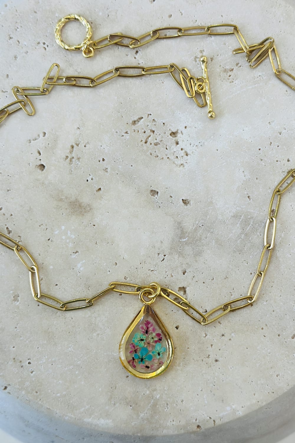 Fiorel Design-Golden Garden Teardrop - Ocean-Kolye-3-roqelvaxirum.shop
