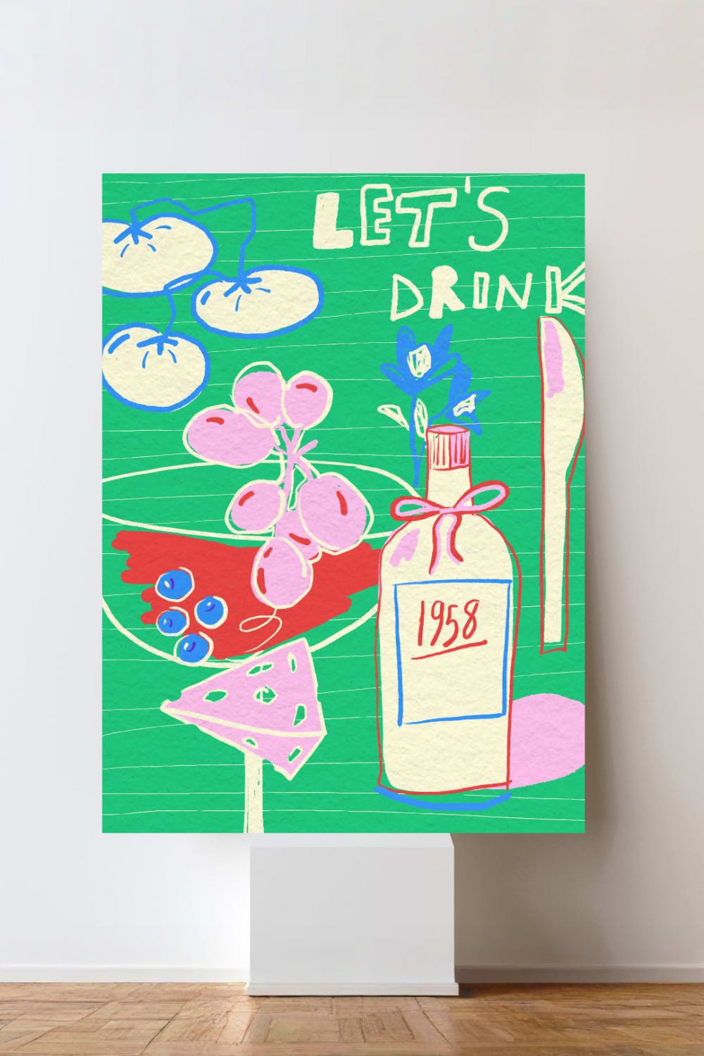Fulya Genç-Let's Drink Artprint-Tablo-1-roqelvaxirum.shop