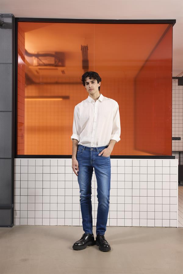 5 Cep Casual Denim Erkek Pantolon