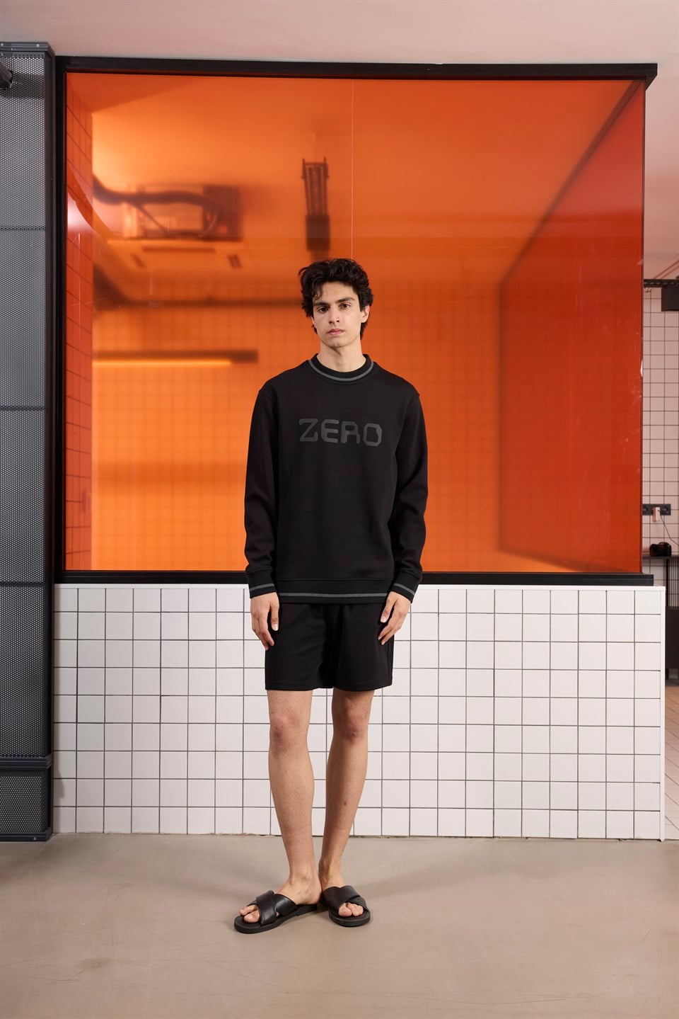 GMG Firenze-Bisiklet Yaka Baskı Detaylı Regular Fit Erkek Sweatshirt-Sweatshirts & Hoodies-1-roqelvaxirum.shop