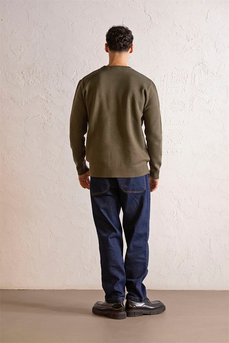 GMG Firenze-Bisiklet Yaka Baykuş Desenli Örme Erkek Kazak-Winter'26-3-roqelvaxirum.shop