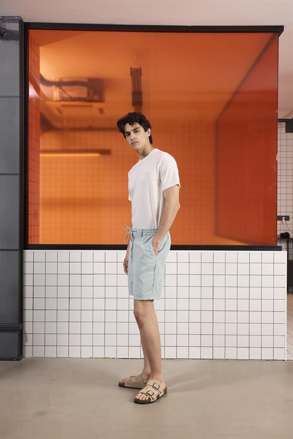 GMG Firenze-Beli Lastikli Ve Bağcıklı Slim Fit Erkek Şort-Şort-7-roqelvaxirum.shop