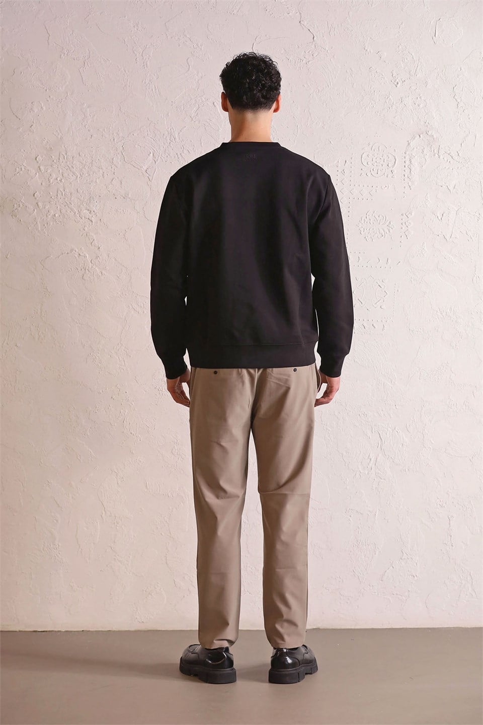 GMG Firenze-Bisiklet Yaka Geometrik Baskılı Erkek Sweatshirt-Winter'26-3-roqelvaxirum.shop