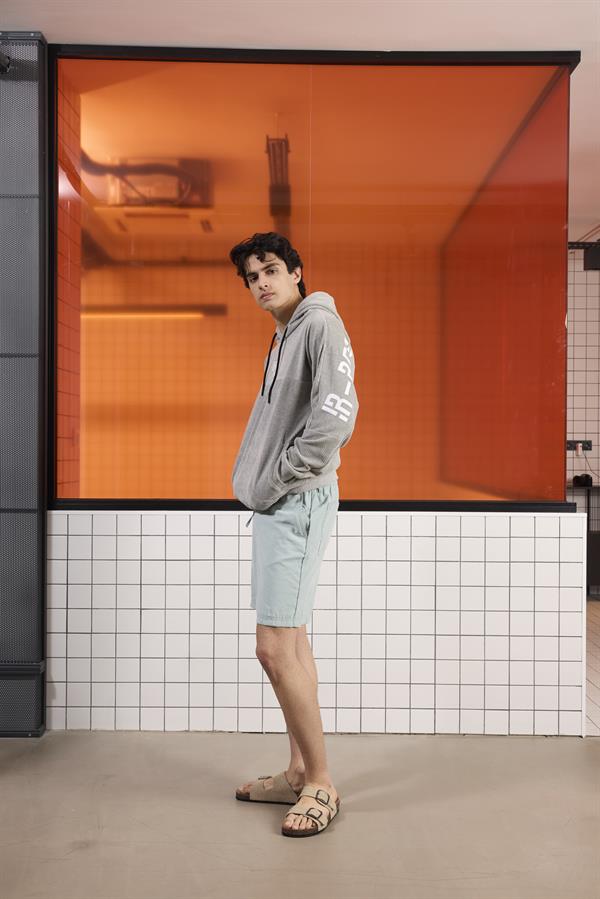 GMG Firenze-Kapüşonlu Baskı Detaylı Kadife Erkek Sweatshirt-SWEATSHIRT-3-roqelvaxirum.shop