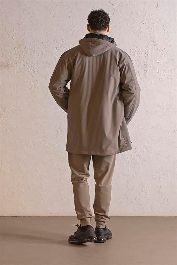 GMG Firenze-Kapüşonlu çıtçıt Detaylı Casual Erkek Kaban-KABAN-4-roqelvaxirum.shop