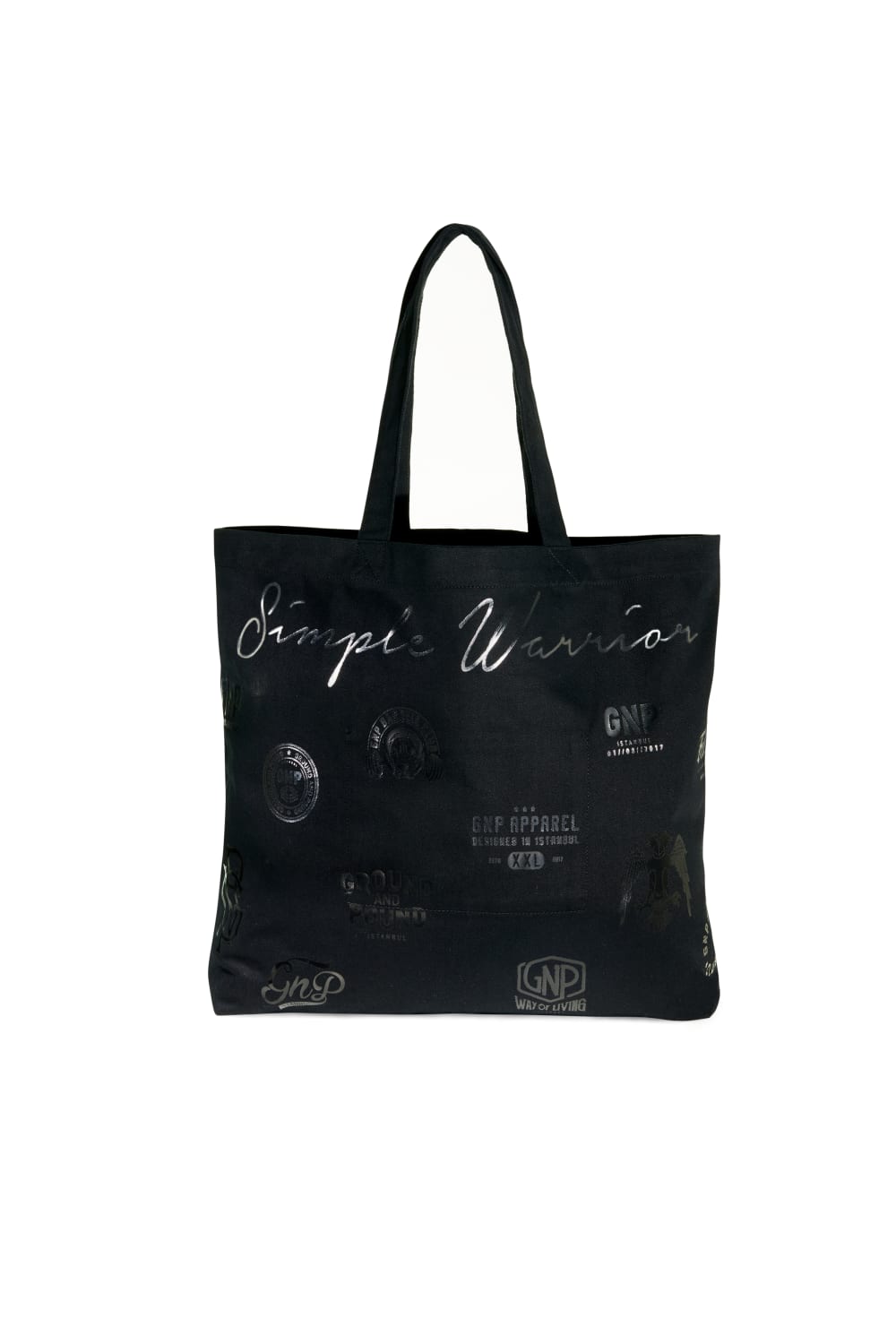 GNP İstanbul-Simple Warrior Twill Tote Bag-Bez Çanta-1-roqelvaxirum.shop