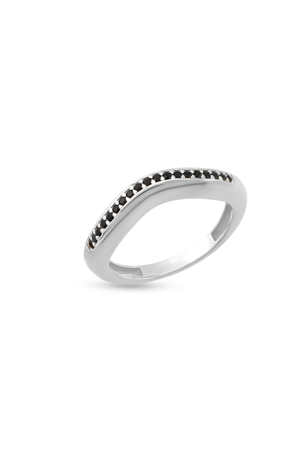 Gal İstanbul-Gale Yüzük Silver x Black-Yüzük-1-roqelvaxirum.shop