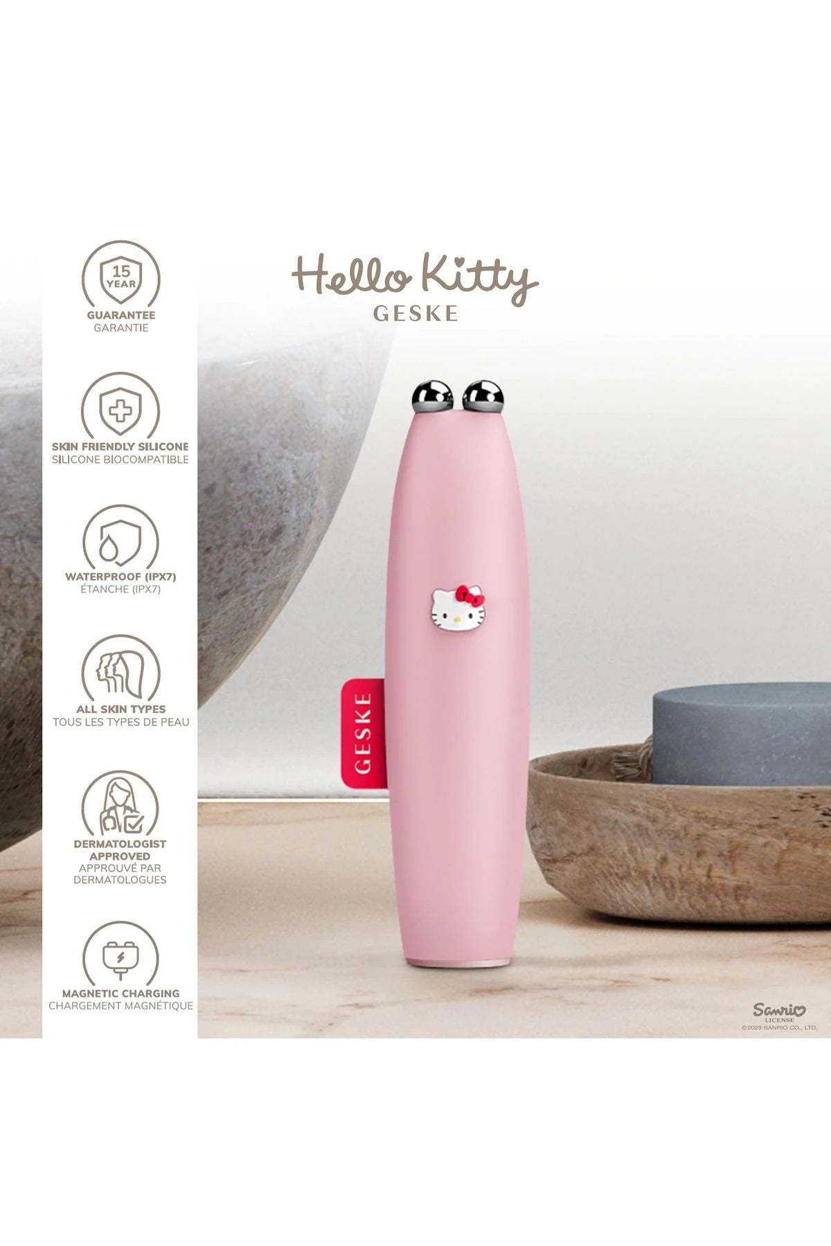 Geske-Hello Kitty Titreşimli Mikro Akım Yüz Sıkılaştırıcı Akıllı Kalem | Microcurrent Face Lift Pen-Cilt Bakım Aletleri-10-roqelvaxirum.shop