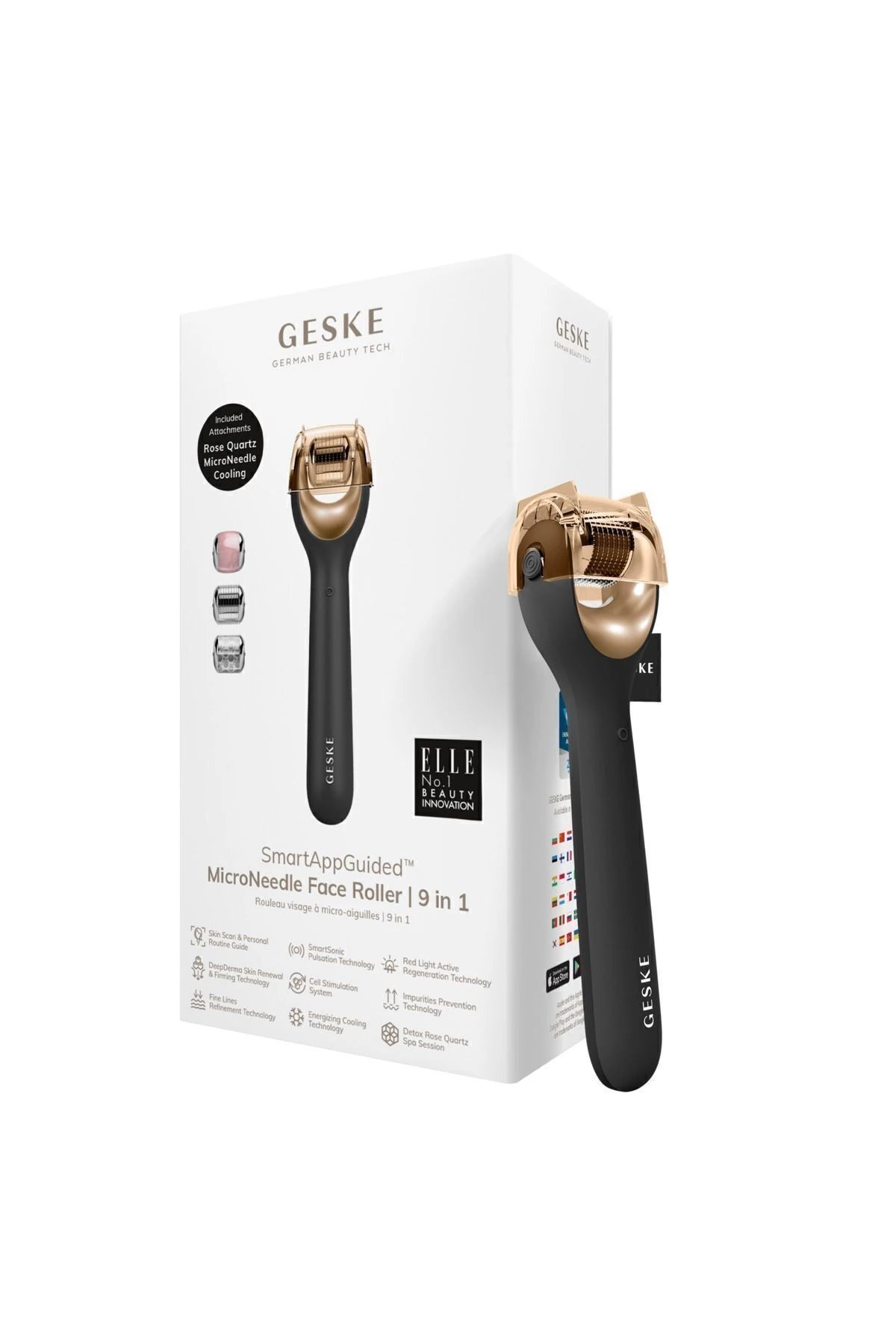 Geske-Mikro İğneli, Buz Başlığı, Pembe Kuvars Başlıklı Dermaroller Cihaz | Micro Needle Face Roller-Cilt Bakım Aletleri-24-roqelvaxirum.shop