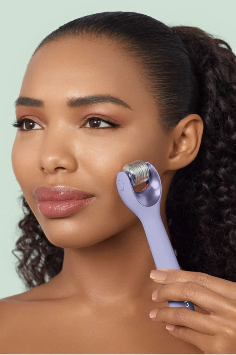 Geske-Mikro İğneli, Buz Başlığı, Pembe Kuvars Başlıklı Dermaroller Cihaz | Micro Needle Face Roller-Cilt Bakım Aletleri-28-roqelvaxirum.shop