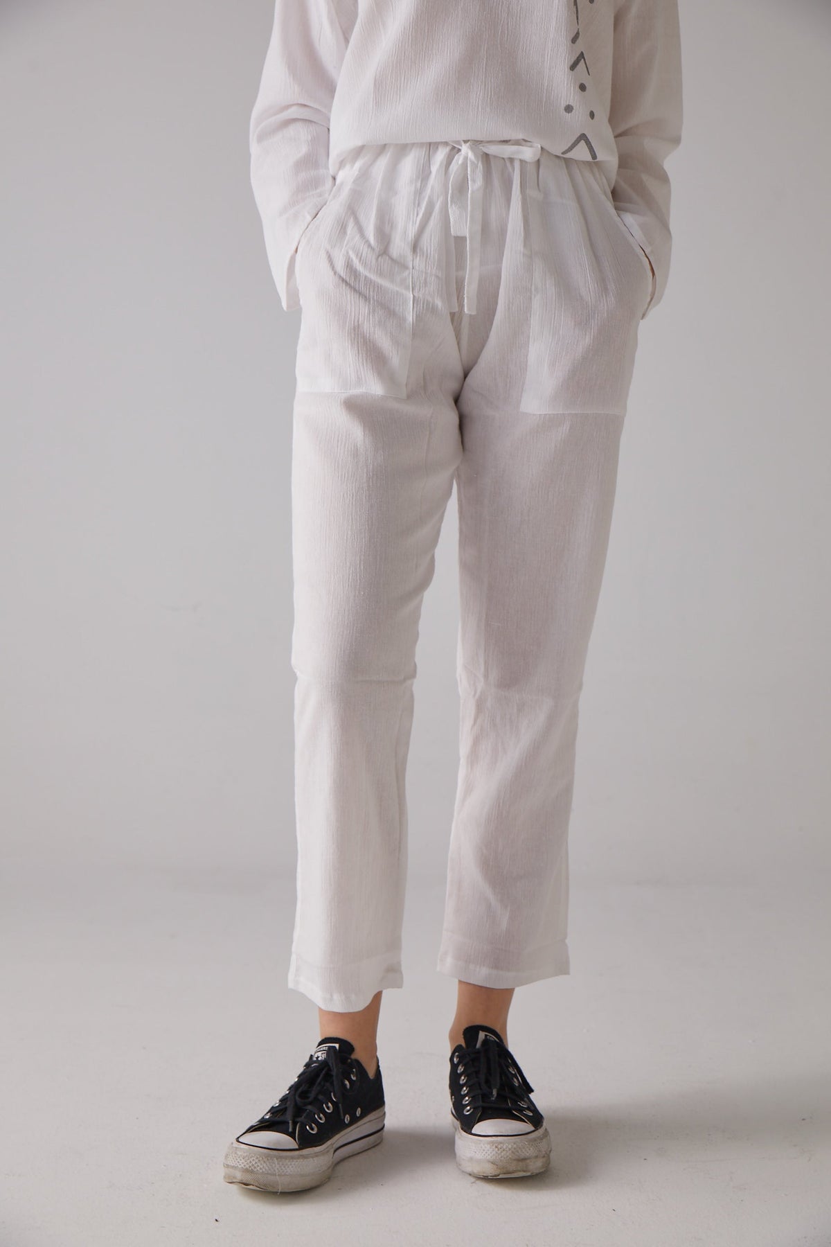 Handarte Los Angeles-Beyaz Yoga Pantolonu-Pantolon-1-roqelvaxirum.shop