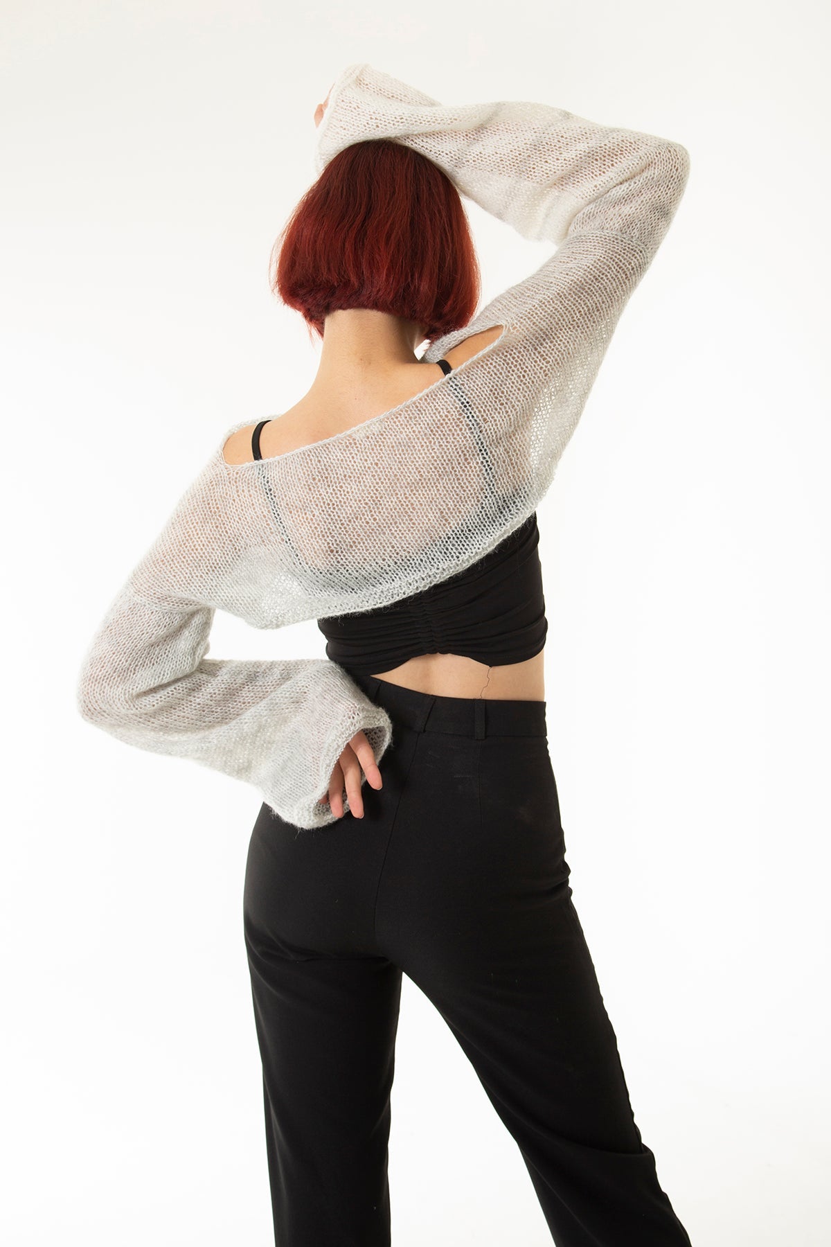 Handarte Los Angeles-Gri Salaş Angora Crop Top-Crop Top-12-roqelvaxirum.shop