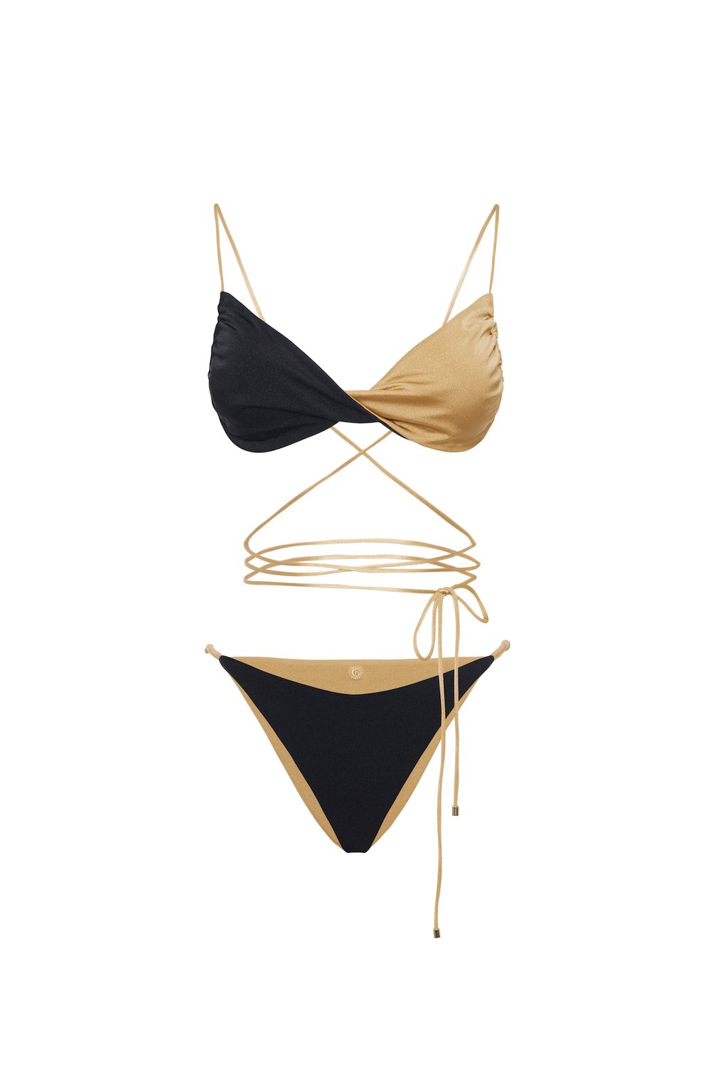 Haracci-Isis Siyah Altın Rengi Bikini-Bikini & Mayo-9-roqelvaxirum.shop