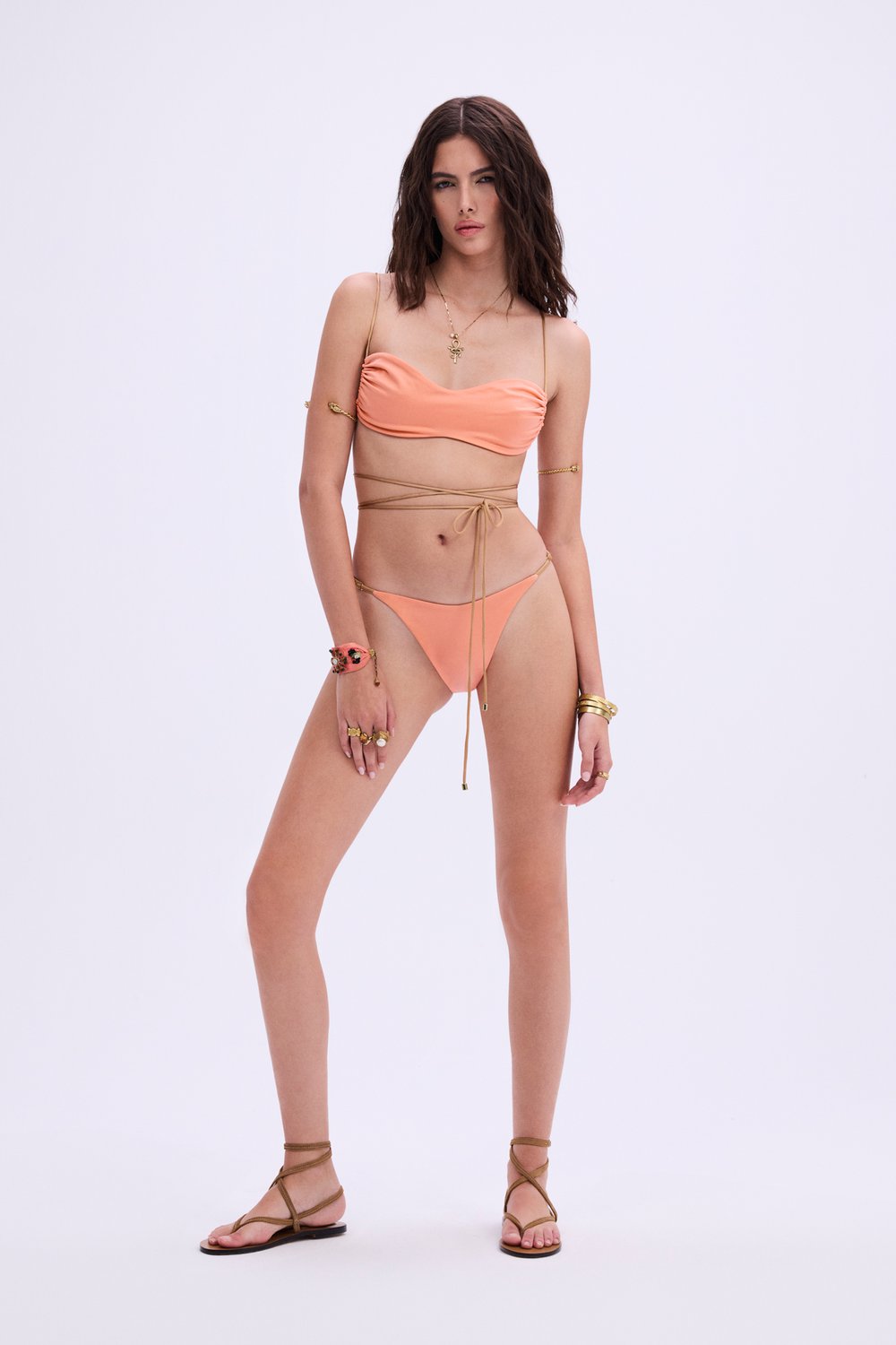Haracci-Isis Yavruağzı Altın Rengi Bikini-Bikini & Mayo-2-roqelvaxirum.shop