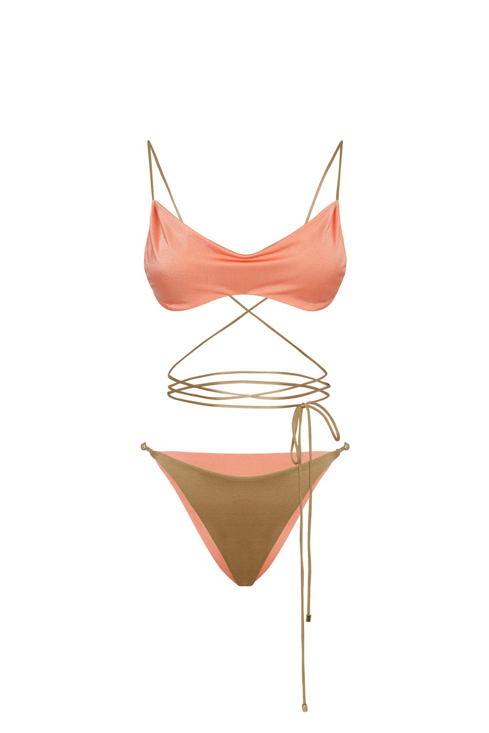 Haracci-Isis Yavruağzı Altın Rengi Bikini-Bikini & Mayo-9-roqelvaxirum.shop