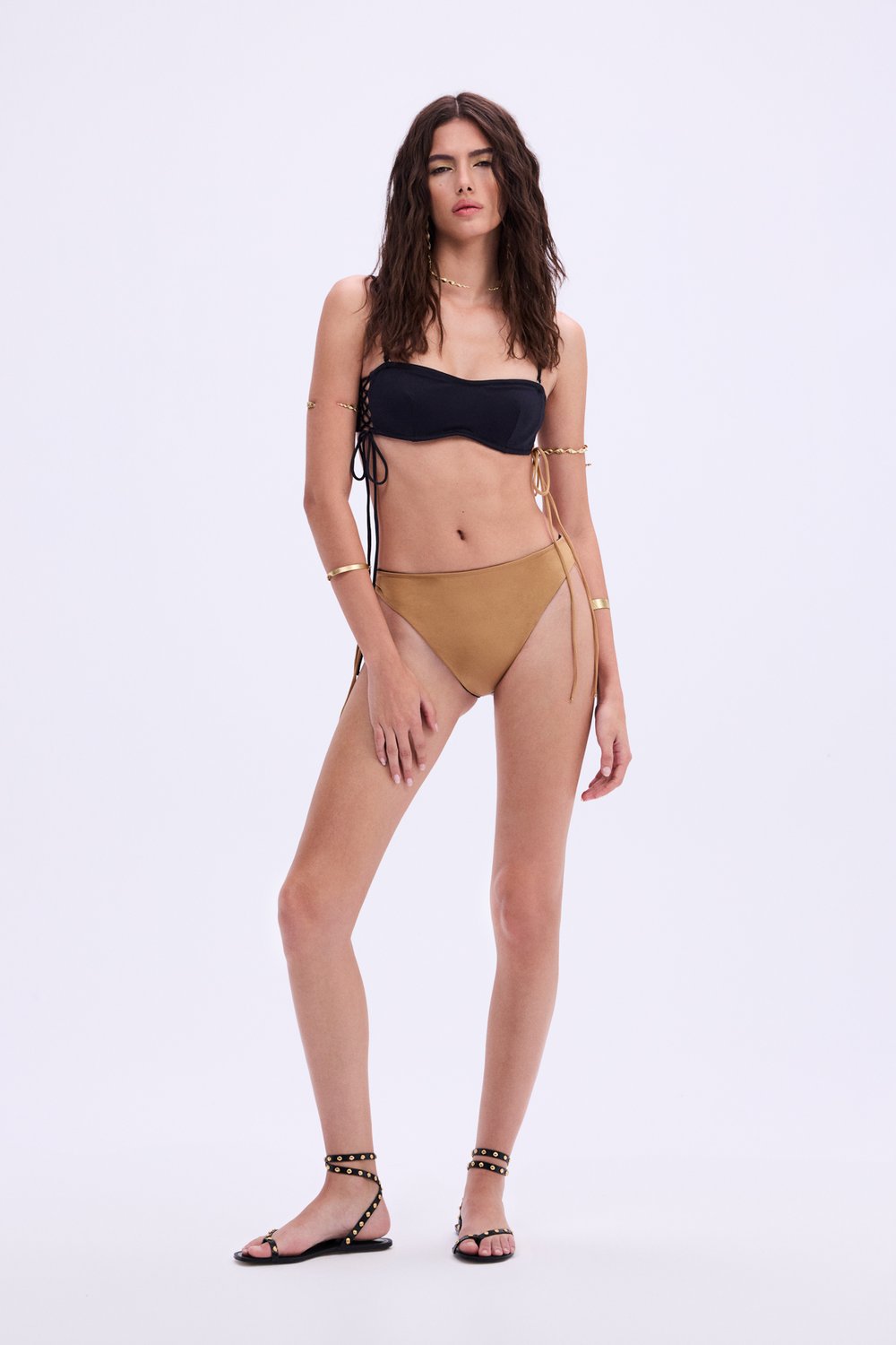 Haracci-Nile Queen Siyah Altın Rengi Bikini-Bikini & Mayo-3-roqelvaxirum.shop
