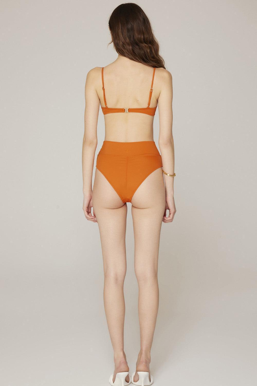 Haracci-Solana Pin-Up Yüksek Belli Turuncu Bikini Set-Bikini & Mayo-2-roqelvaxirum.shop