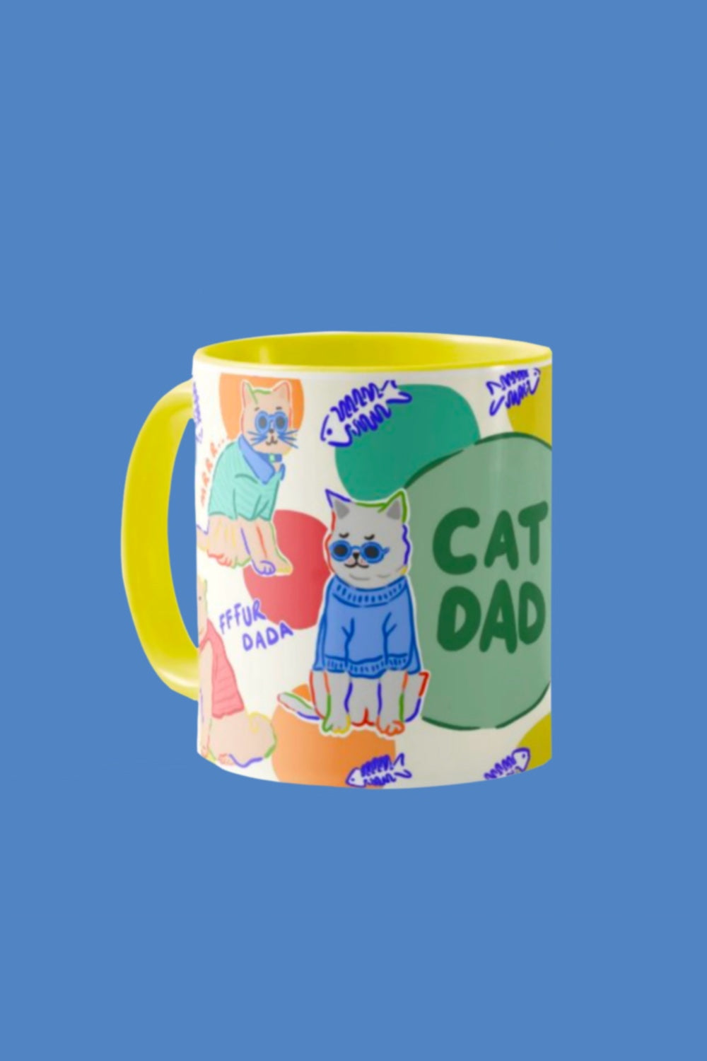 Hello Melody-Cat Dad Kupa-Bardak-2-roqelvaxirum.shop
