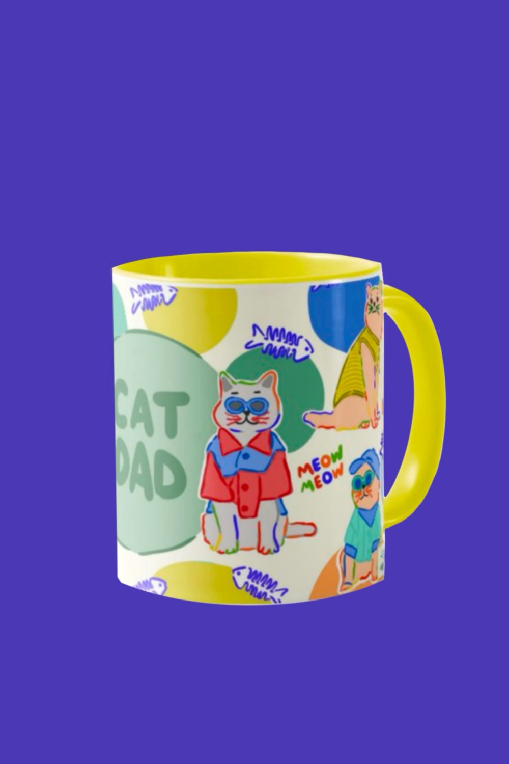 Hello Melody-Cat Dad Kupa-Bardak-3-roqelvaxirum.shop