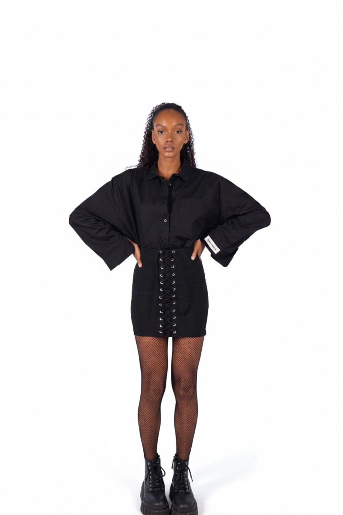 Holly Lolly-Corset Etek, Siyah-Etek-3-roqelvaxirum.shop