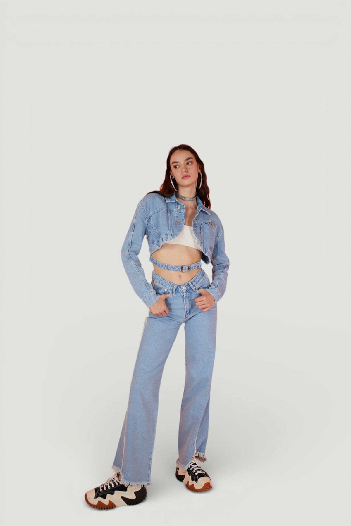 Holly Lolly-Yüksek Bel Çizgi Detaylı Biana Jean Pantolon Mavi-Pantolon-1-roqelvaxirum.shop
