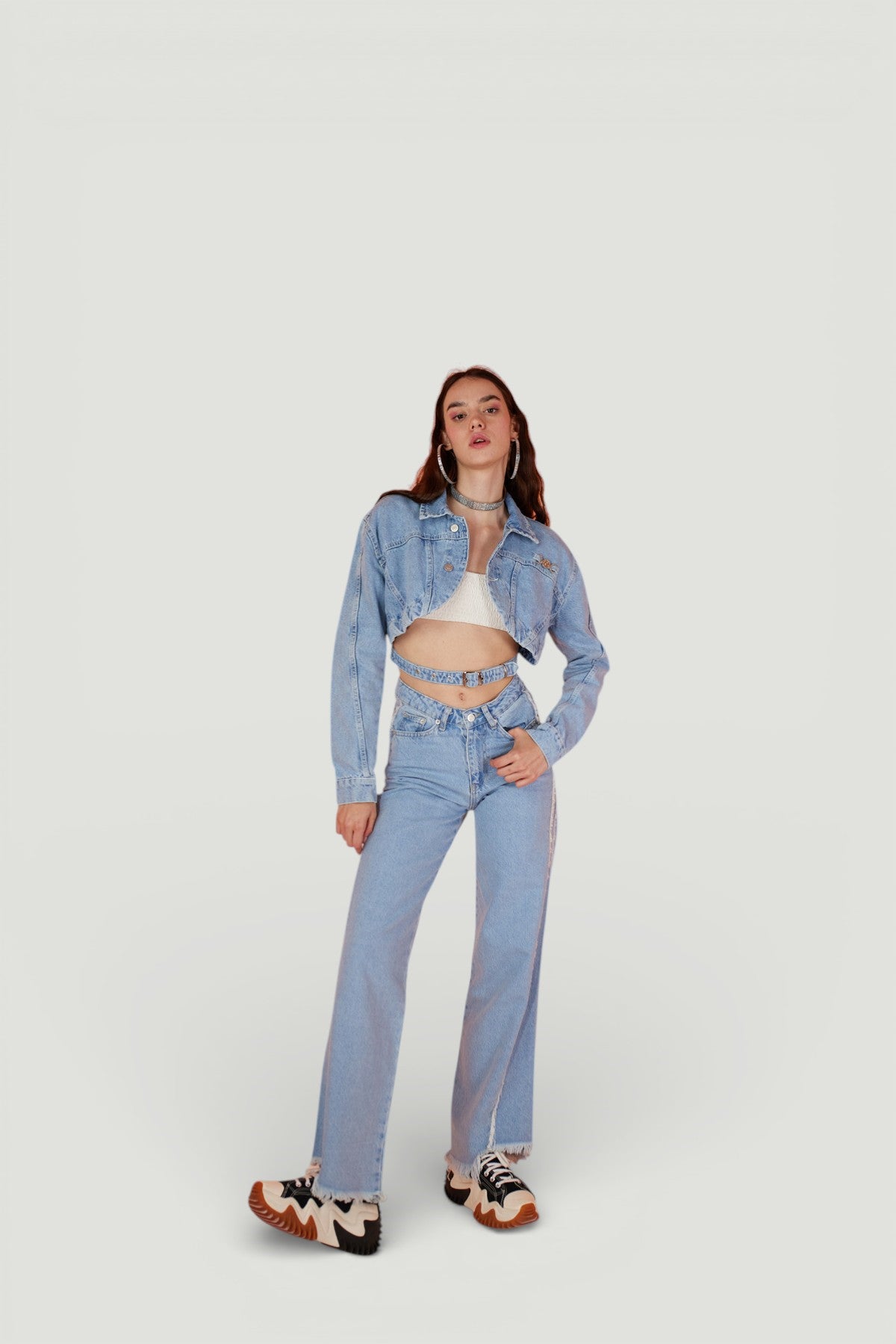 Holly Lolly-Yüksek Bel Çizgi Detaylı Biana Jean Pantolon Mavi-Pantolon-4-roqelvaxirum.shop