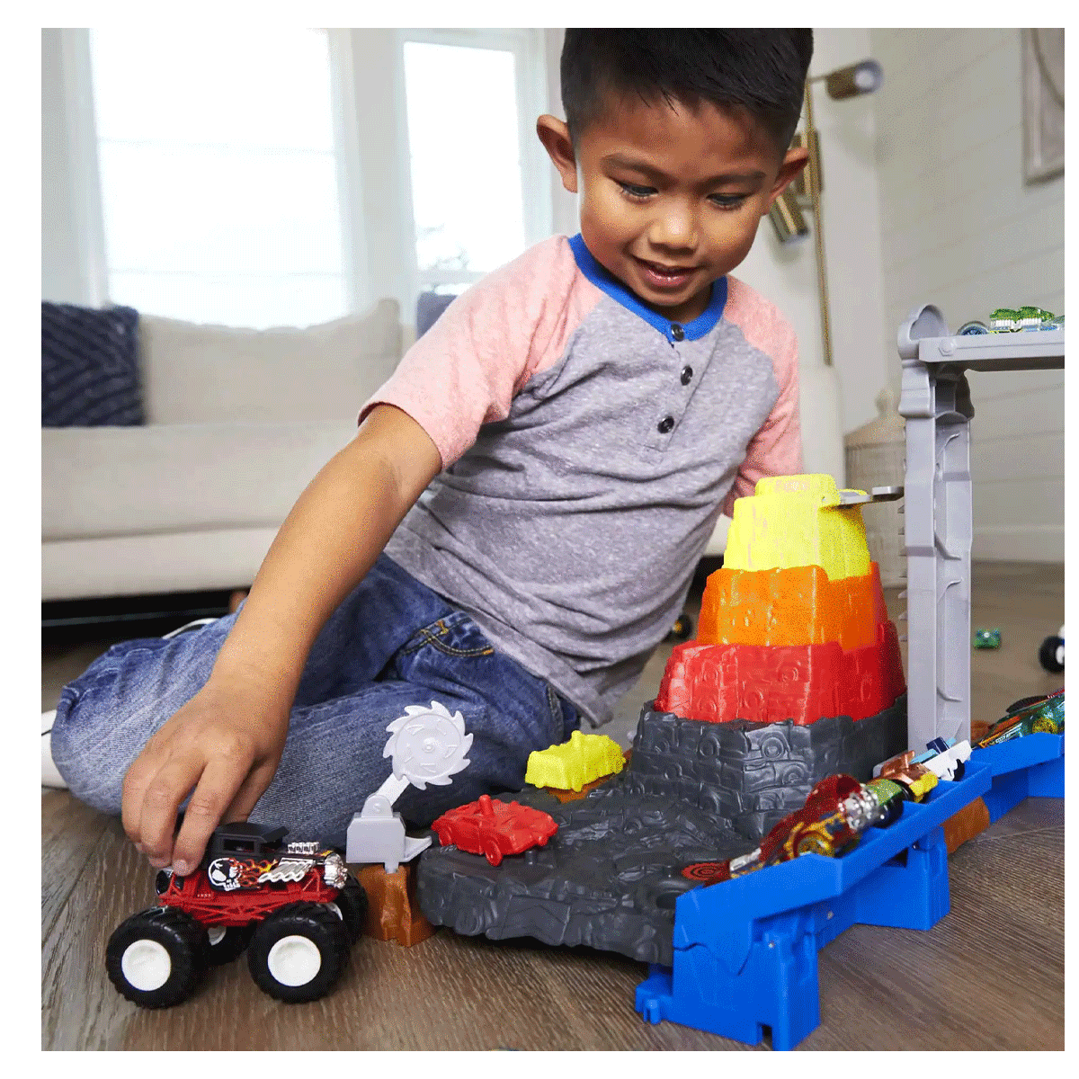 Hot Wheels-Monster Trucks Muhteşem Çarpışma Arenası-Oyuncak Arabalar ve Setleri-4-roqelvaxirum.shop