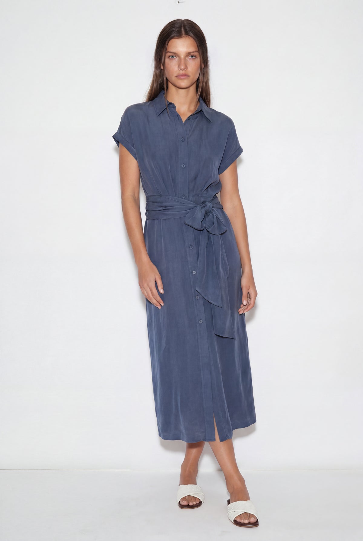 Sonata Navy Blue Shirt Dress