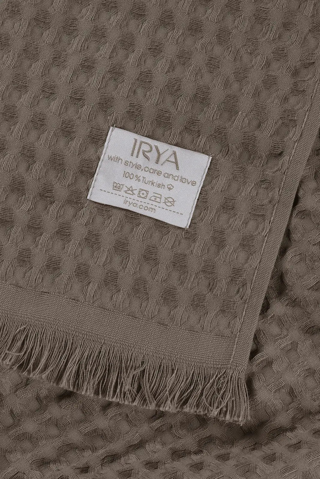 İRYA-Aura Waffle Havlu Gri 50X100-Havlu & Havlu Setleri-6-roqelvaxirum.shop