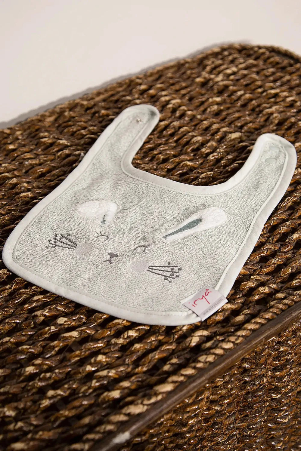 İRYA-Bunny 2'Li Organik Pamuk Yenidoğan Hediye Seti Mint | Havlu, Önlük-5-roqelvaxirum.shop