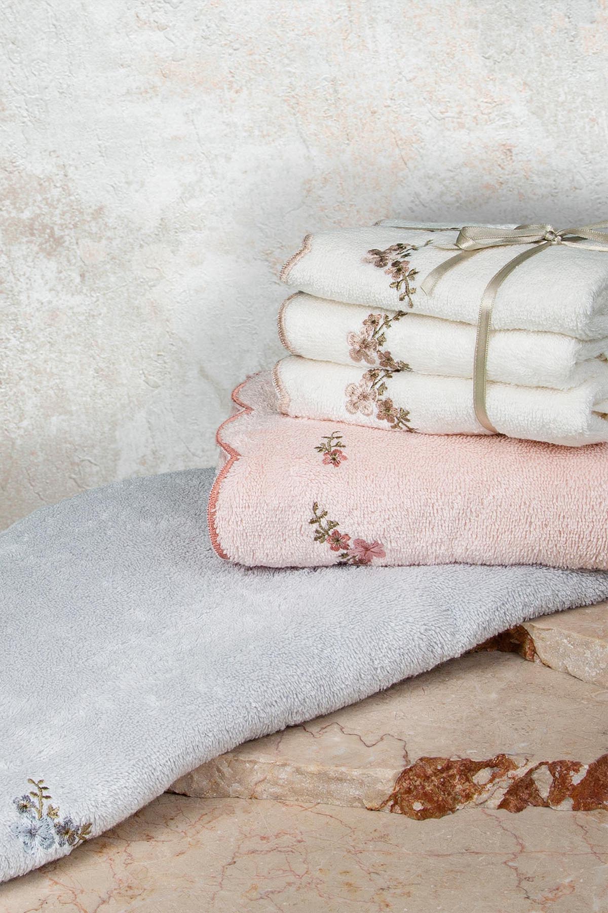 Irya-Clarina Banyo Havlusu 90x150 Cm Gri-Havlu-2-roqelvaxirum.shop