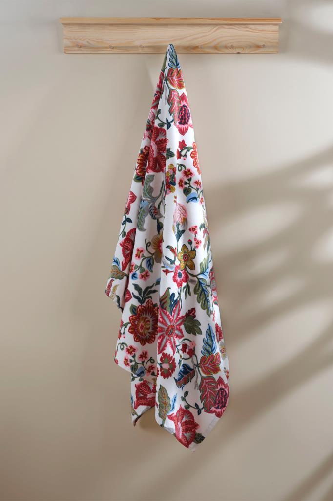İRYA-Esley Baskılı Kadife Havlu Banyo Havlusu 100X150 Cm-Havlu & Havlu Setleri-1-roqelvaxirum.shop