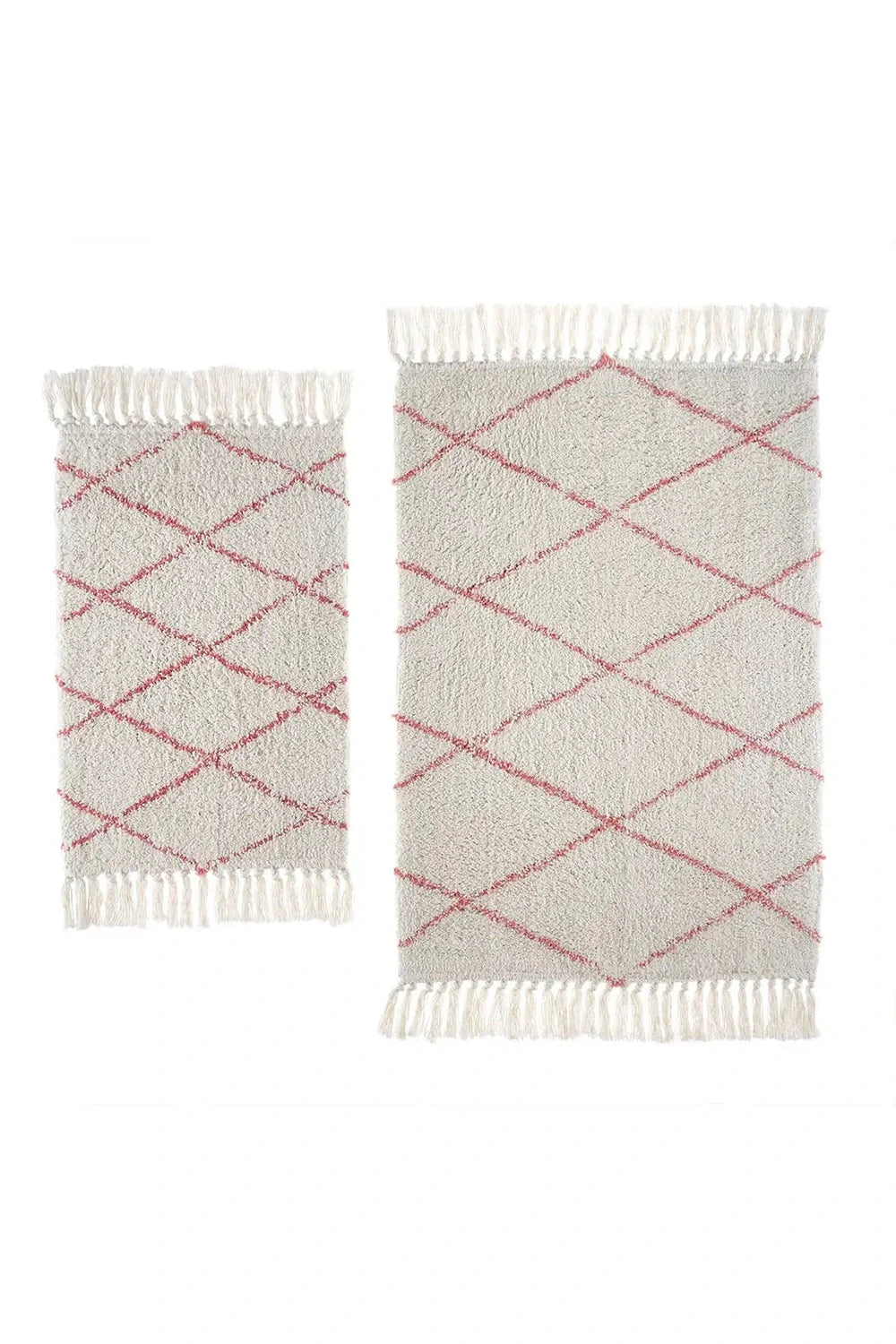 İRYA-Grace 2’Li Takım Banyo Paspası %100 Pamuk 40X60 + 60X90-Paspas-2-roqelvaxirum.shop