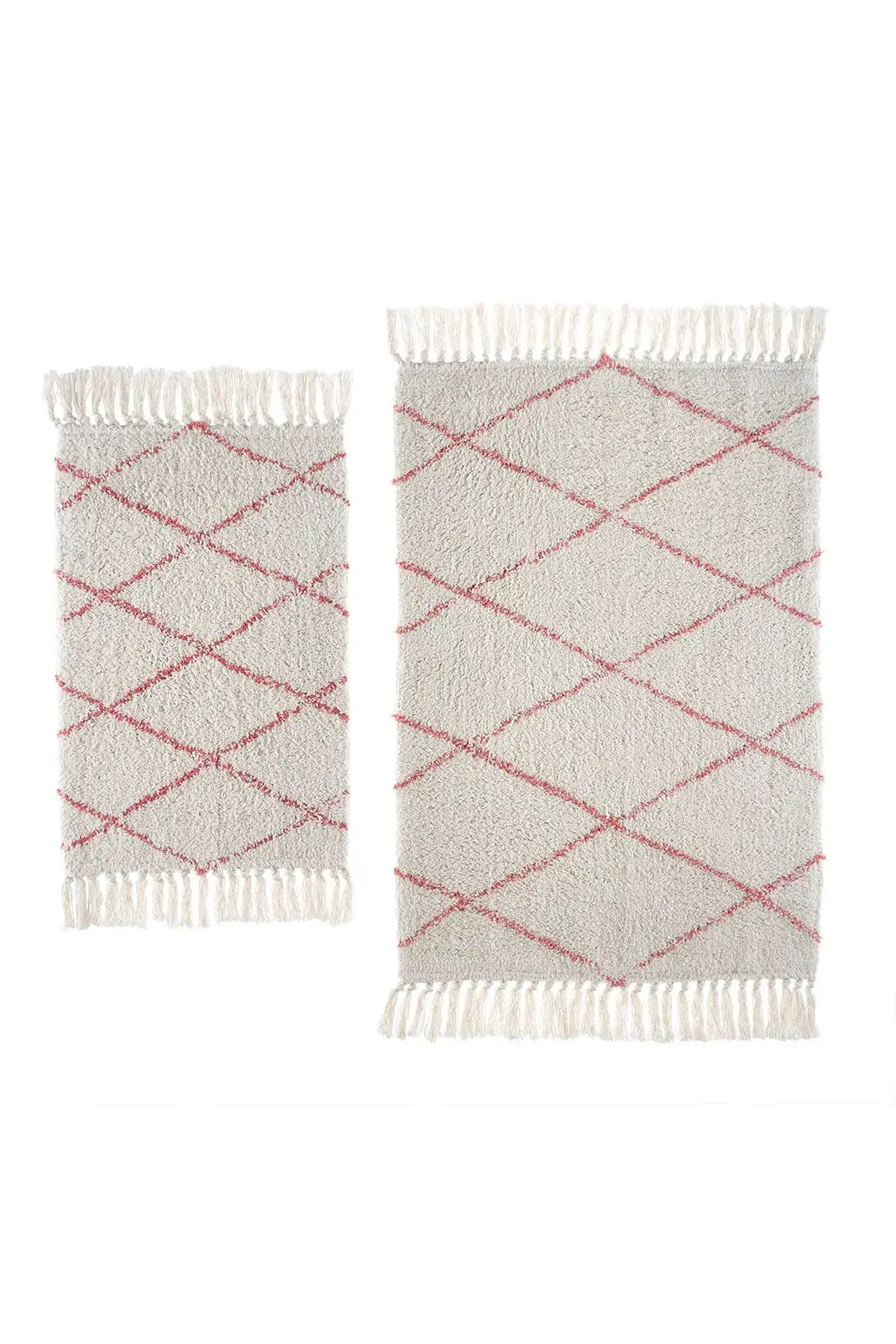 İRYA-Grace 2’Li Takım Banyo Paspası %100 Pamuk 40X60 + 60X90-Paspas-2-roqelvaxirum.shop
