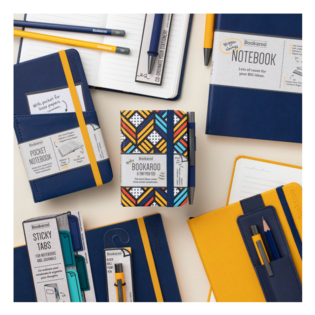 If Bookaroo A7 Gece Mavisi Sarı Defter+Kalem Geo 38211
