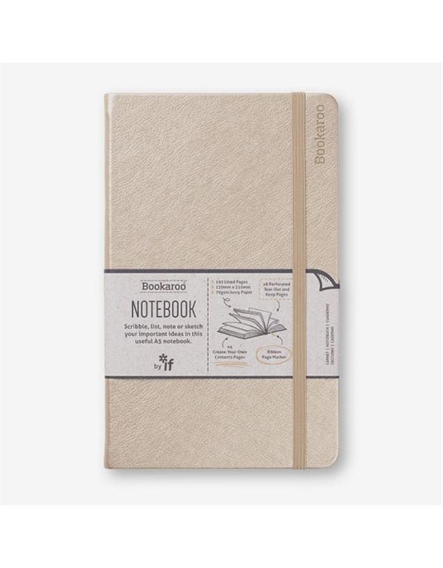 If-If Bookaroo A5 Journal çizgili Defter Gold-Defter-1-roqelvaxirum.shop