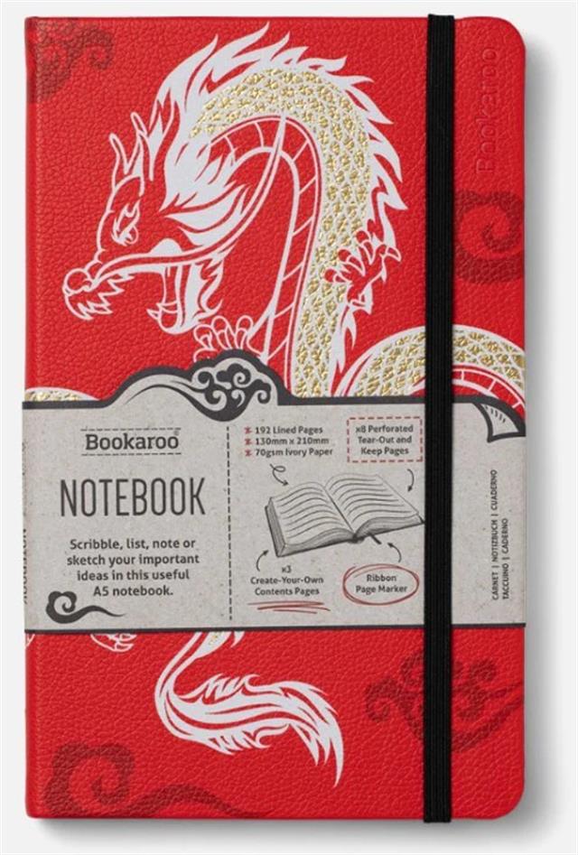 If-If Bookaroo A5 Notebook Journal çizgili Defter Warrior Dragon-Çizgili-1-roqelvaxirum.shop