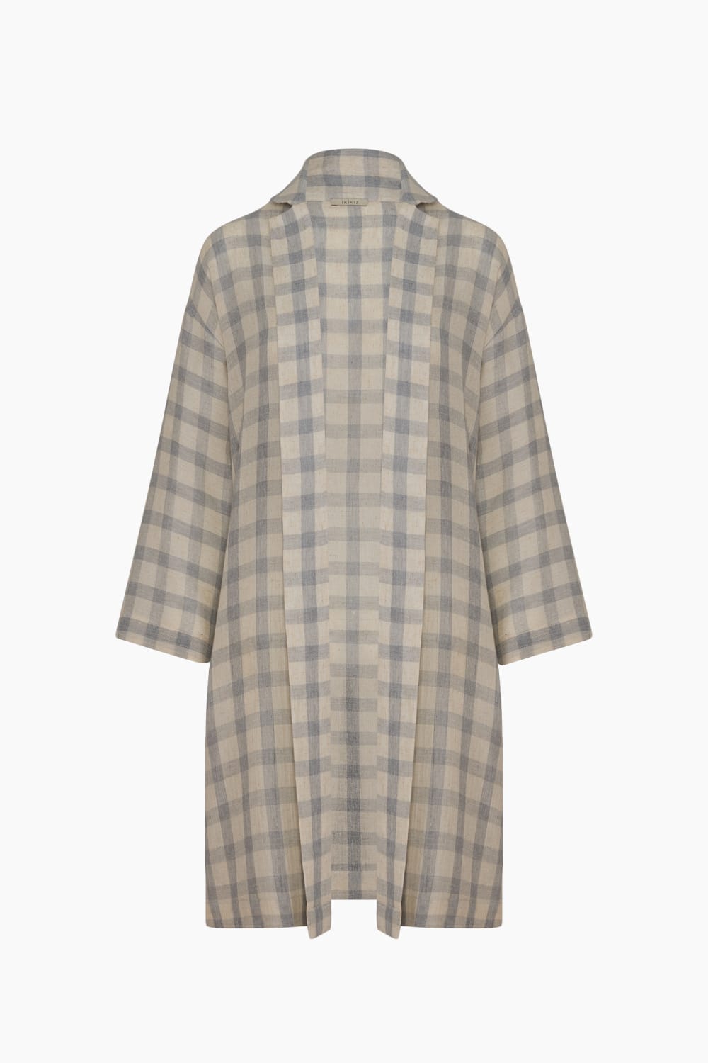 İkikız-Gri Ekose Kimono-Kimono-6-roqelvaxirum.shop